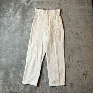 House Of Sunny Sz 2 Paperbag Prairie Pants White Women's